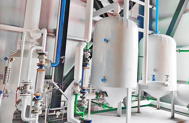 胡麻油過濾和脫色